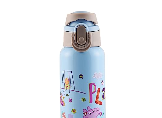 Peppa Pig Stainless Steel Flask Insulated Sipper Water Bottle for Boys Kids