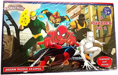 Frank Spider-Man Jigsaw 3 In 1 Puzzles
