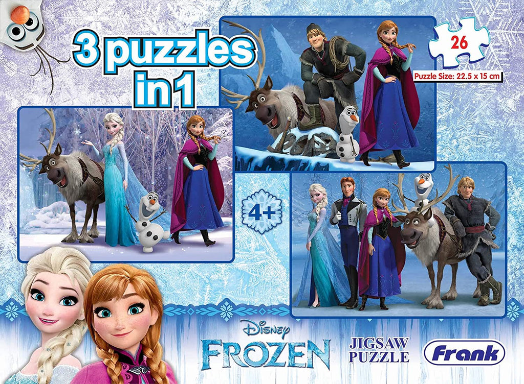 Frank Frozen 3 puzzle In 1