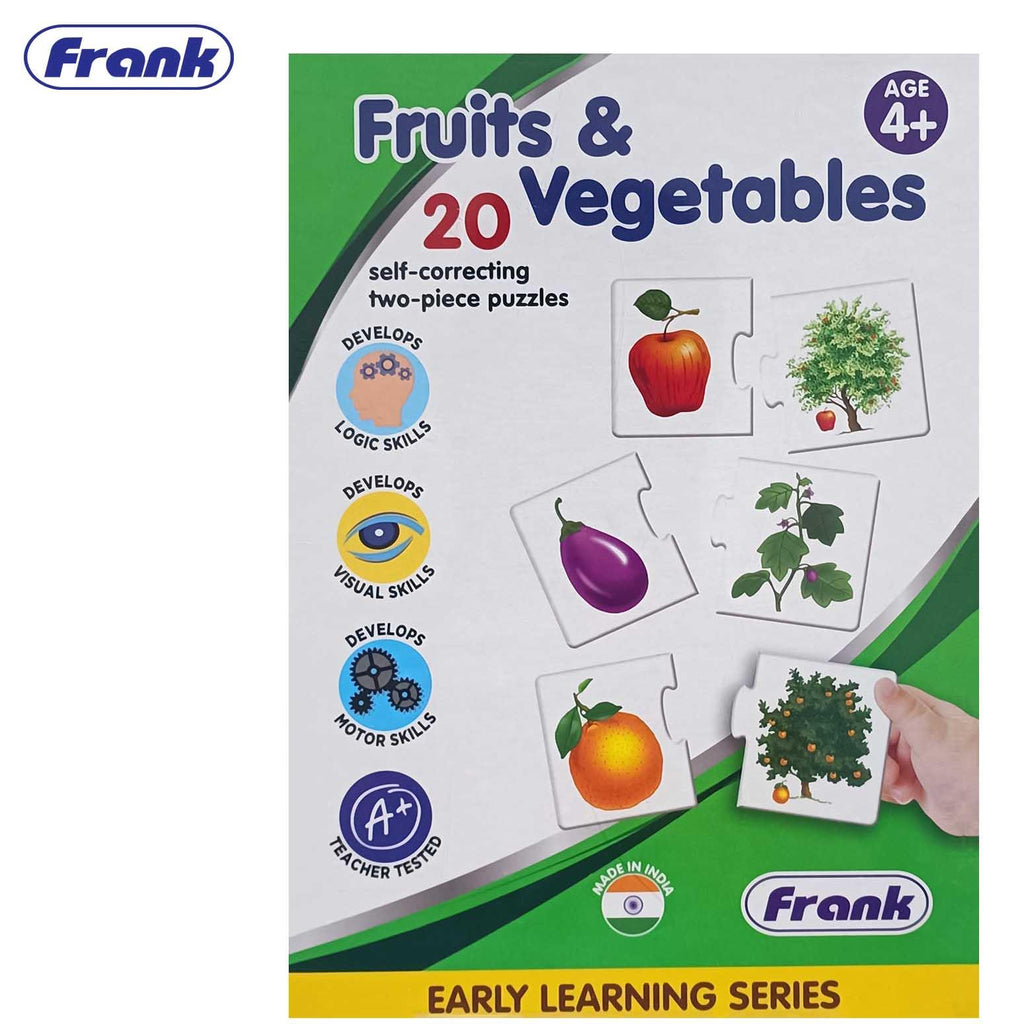 Fruit & Vegetables Self Correction Puzzles