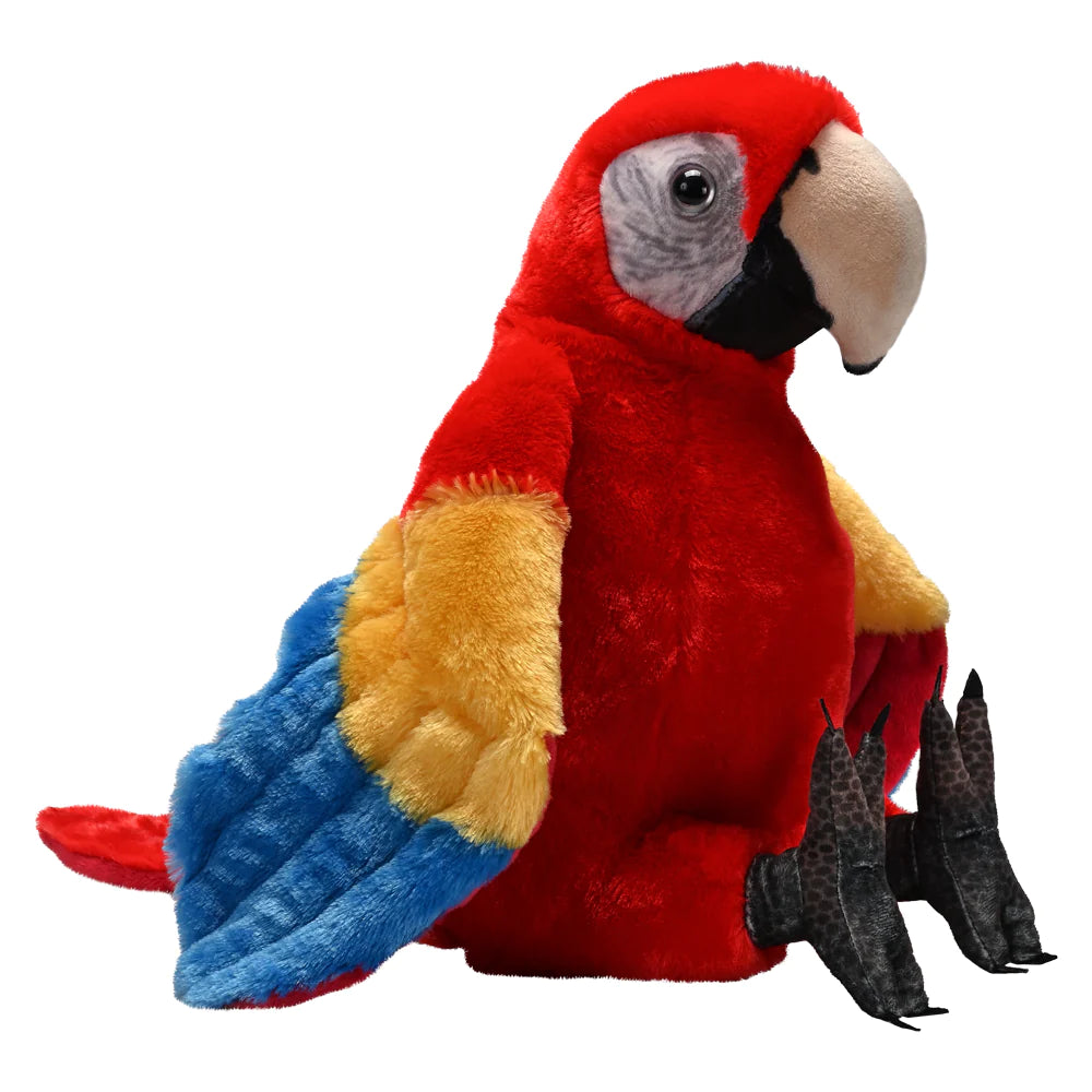 Wild Republic Macaw Scarlet Sitting Soft Toy