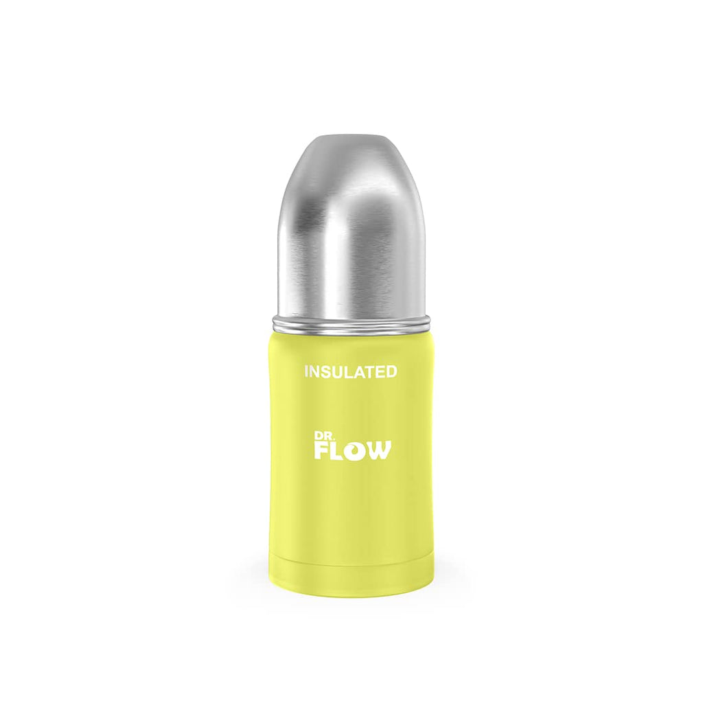 Dr Flow Basic Omega Thermosteel Baby Bottle 180ML