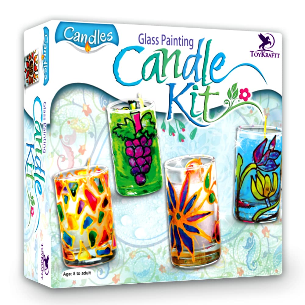 Toykraftt Glass Painting Candle Kit