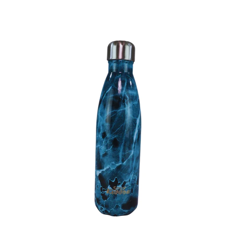 Smily Kiddos Steel Water Bottle Marble Print 500ML(Blue)