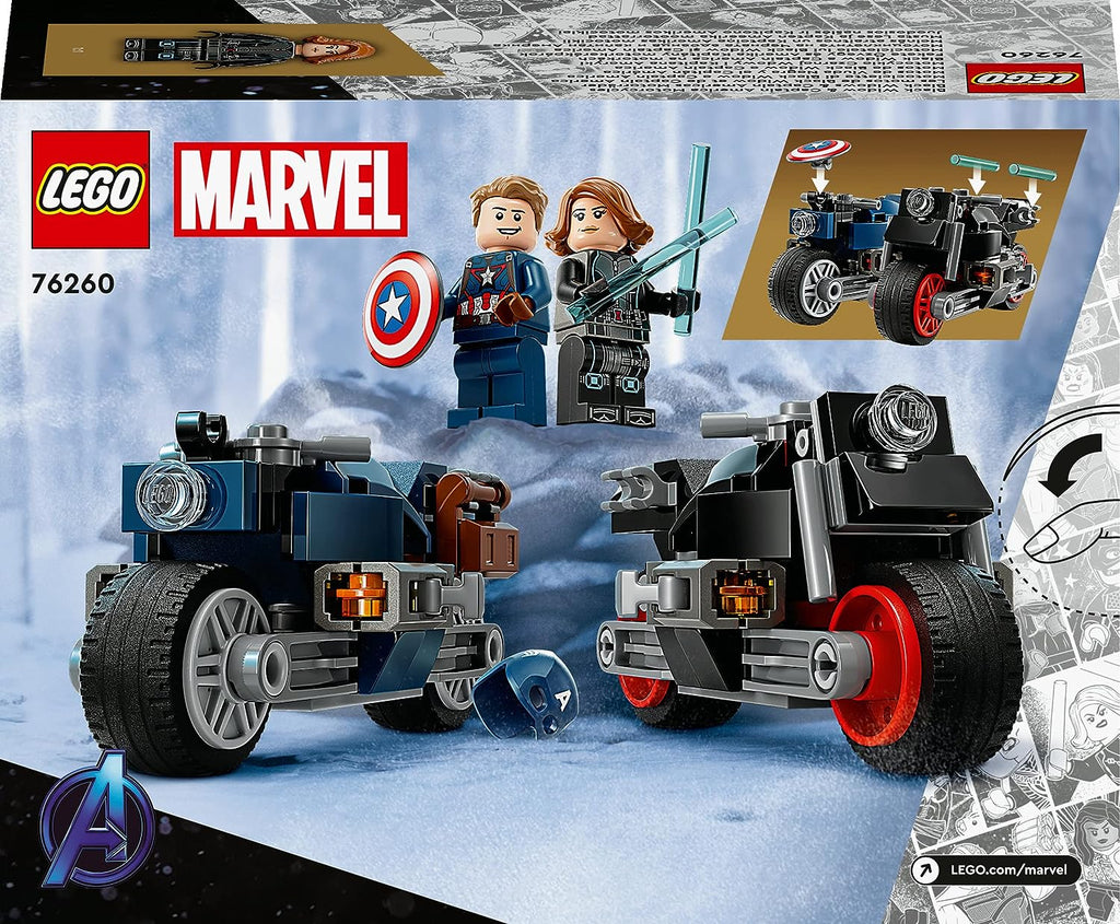 Lego Infinity Saga Black Widow & Captain America Motorcycles