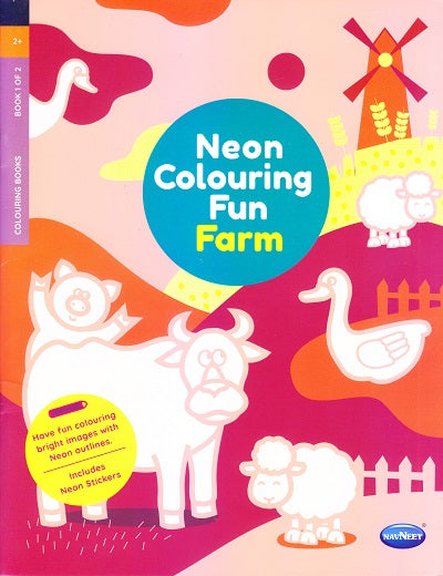 Navneet Neon Coluring Fun Farm Book