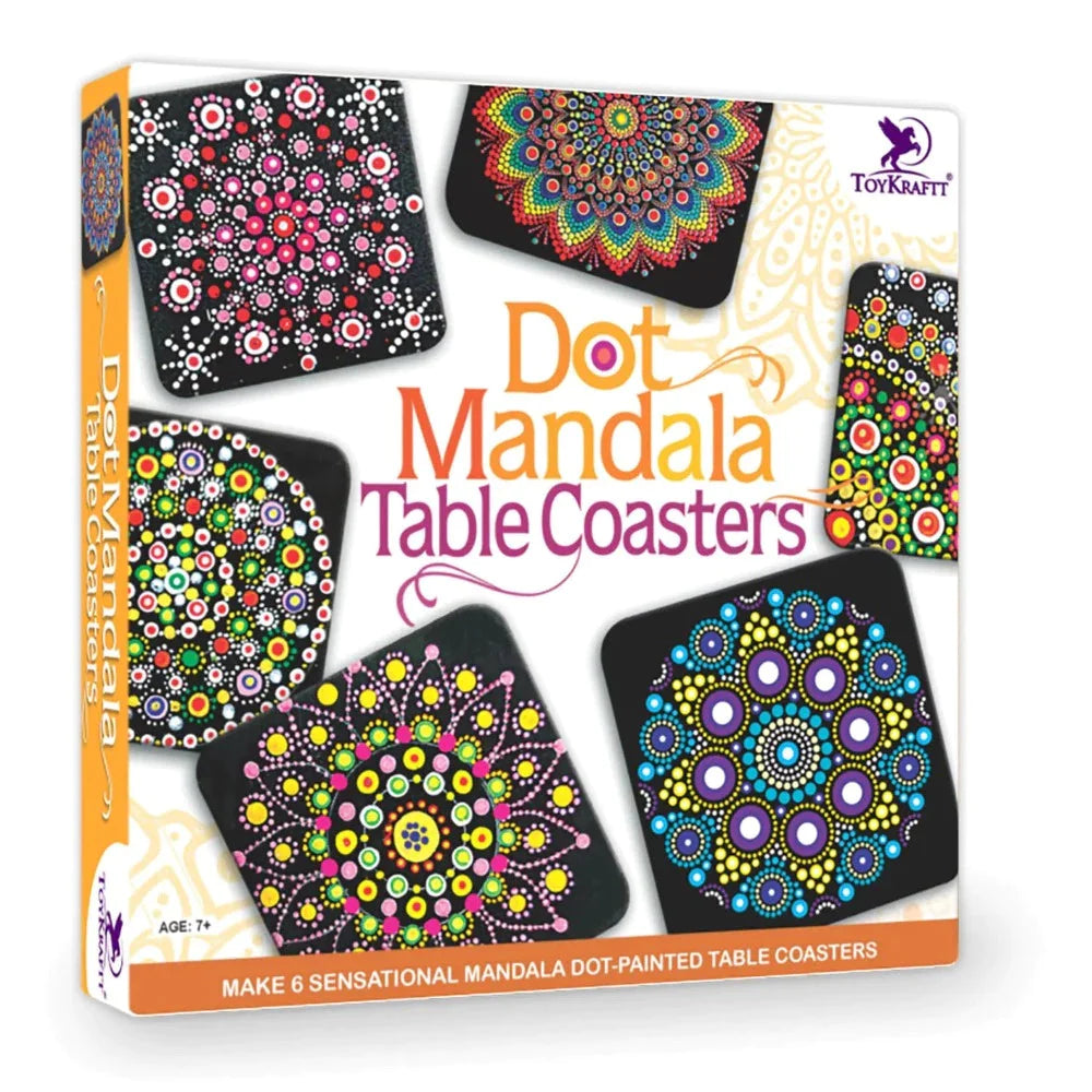 Toykraftt Dot Mandala Table Coasters