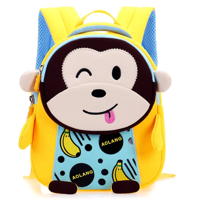 Monkey Face Cute Kids Bag