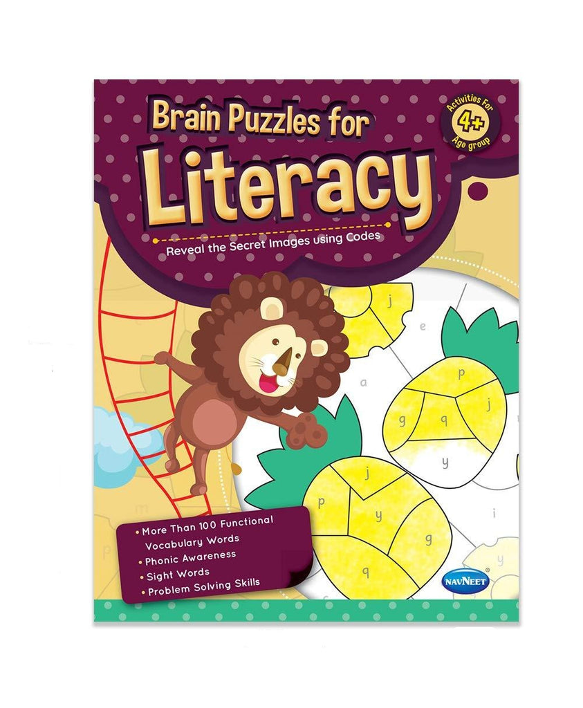 Navneet Literacy Brain Puzzles Book 4+