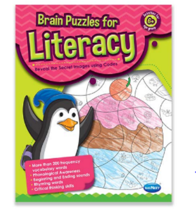 Navneet Brain Puzzles Literacy Book 6+