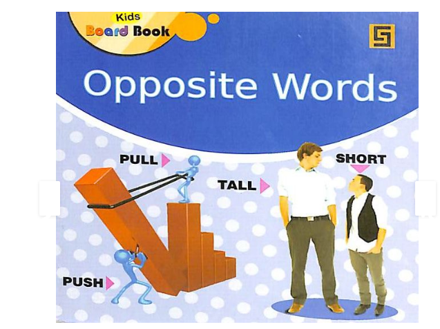  Kids Board Book Opposite Words