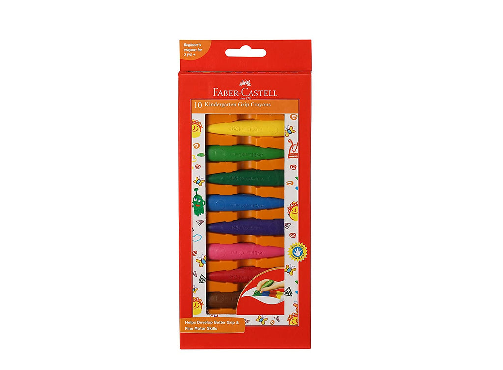 Faber Castell 10 Kindergarten Grip Crayons