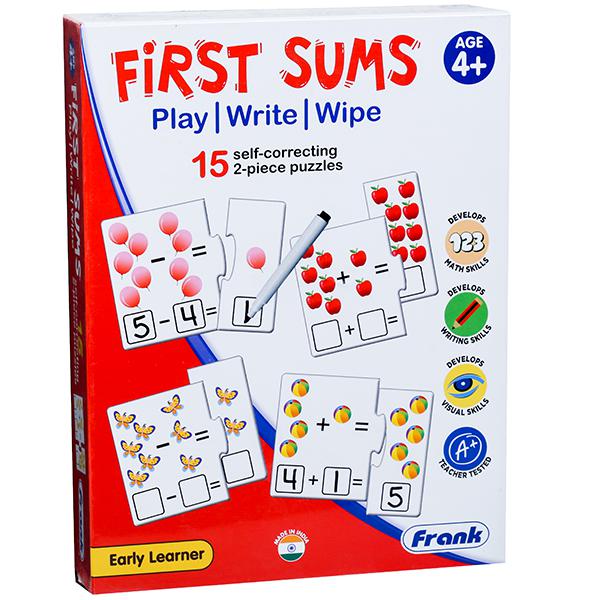 Frank First Sums Write Wipe Puzzle