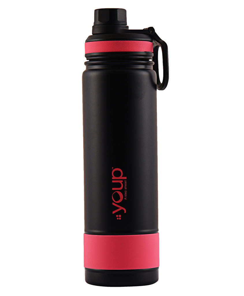 Youp Sapphire Thermo Steel Bottle 900ml (Pink)
