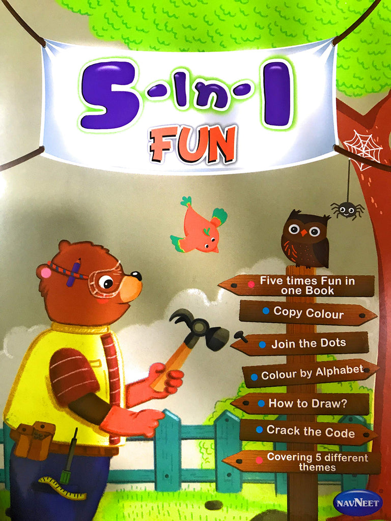 Navneet 5 In 1 Fun Colouring Book