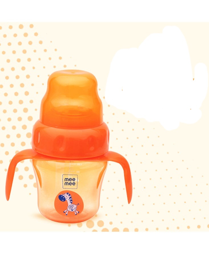 Mee Mee 2 In 1 Spout & Straw Sipper Cup (Orange)