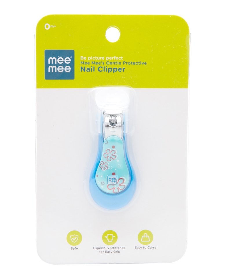Mee Mee Nail Clipper With Skin Guard 0m+ (Blue)