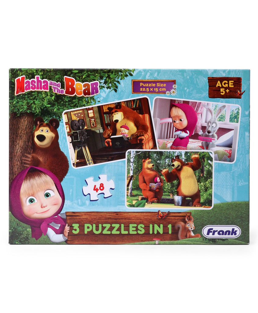 Frank Masha And Bear 3 Puzzles In 1