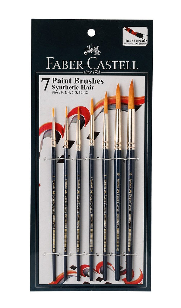 Faber Castell 7 Round Paint Brushes
