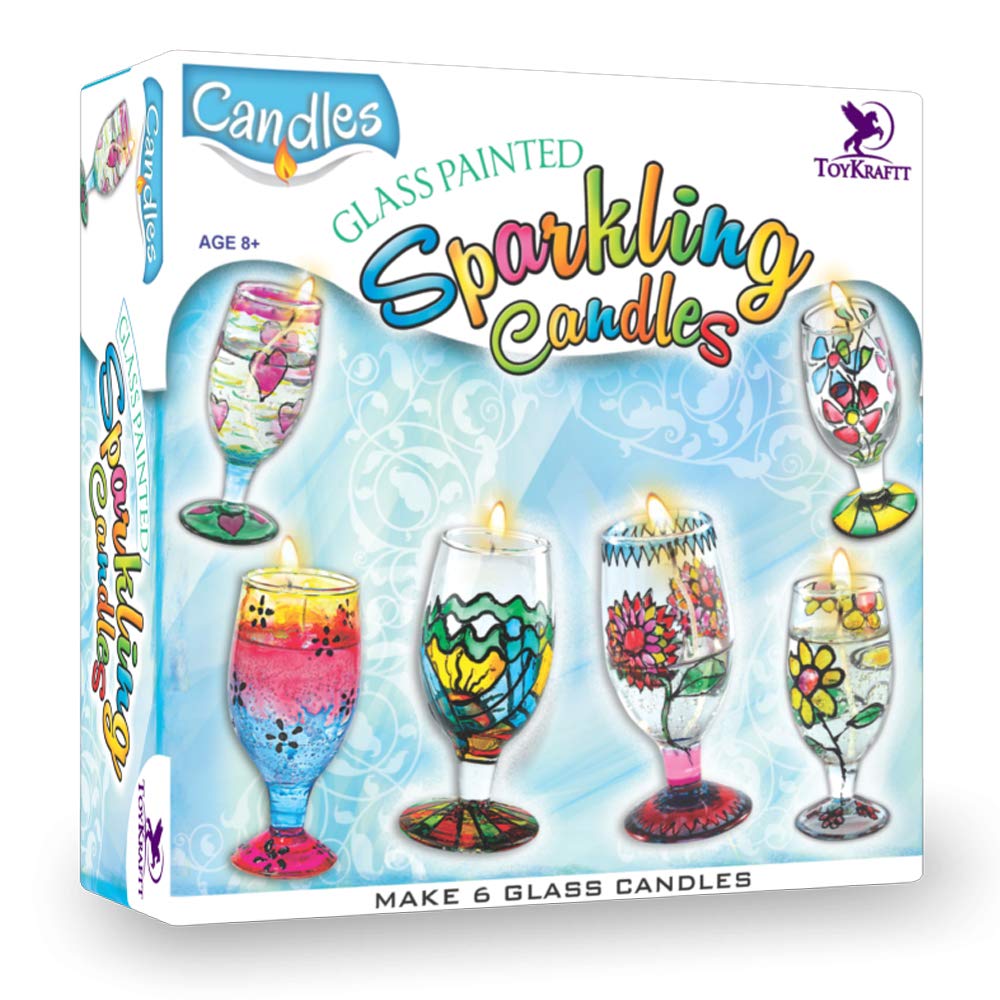 Toykraft Sparkling Glass Candles