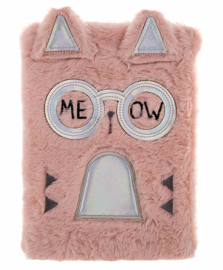 Mirada Fancy Cat Plush Notebook