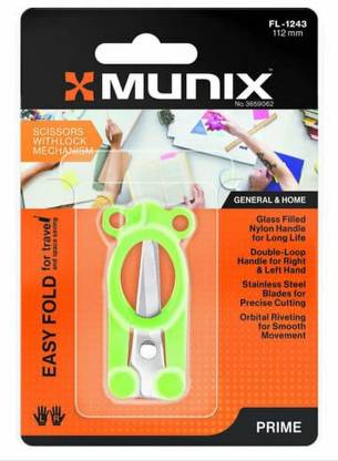 Munix Easy Fold Scissors (Green)