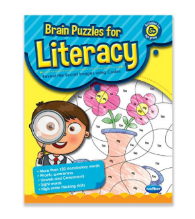 Navneet Literacy Brain Puzzles Book 5+