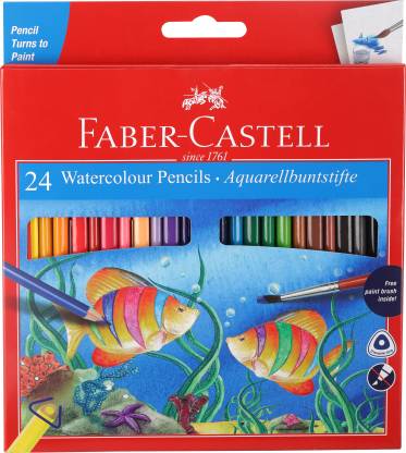 Faber Castell 24 Watercolour Pencils 