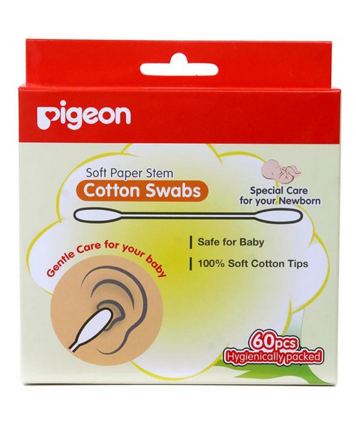 Pigeon Cotton Swabs Box 60 Pcs