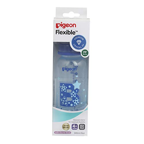 Pigeon Flexible Premium Crystal PP Bottle 4m+ (240ml/8oz)