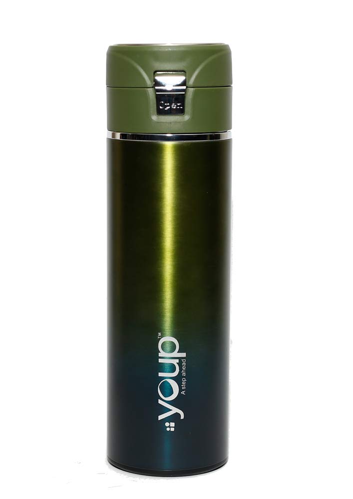 Youp Thermo Steel Bottle (Metallic Green)