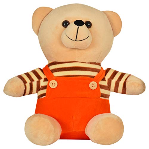 Mirada Teddy Bear in Dangri Dress - Orange (30cm)