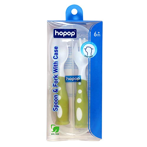 Hopop Spoons & Fork With Case 6m+