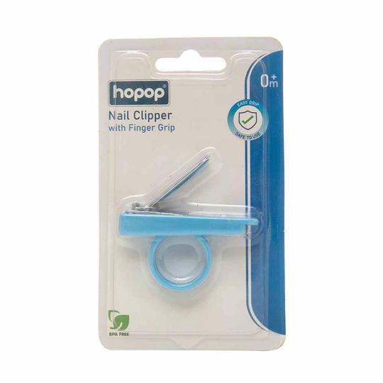 Hopop Nail Clipper with Finger Grip 0m+(Blue)