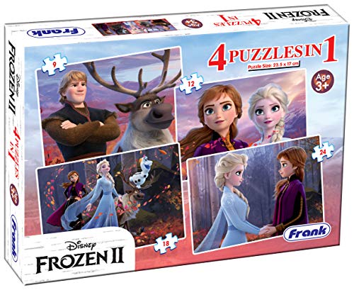 Frank Frozen 2 4 Puzzles in 1