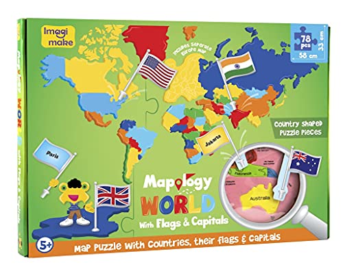 Imagi Make Mapology World With Flags & Capitals