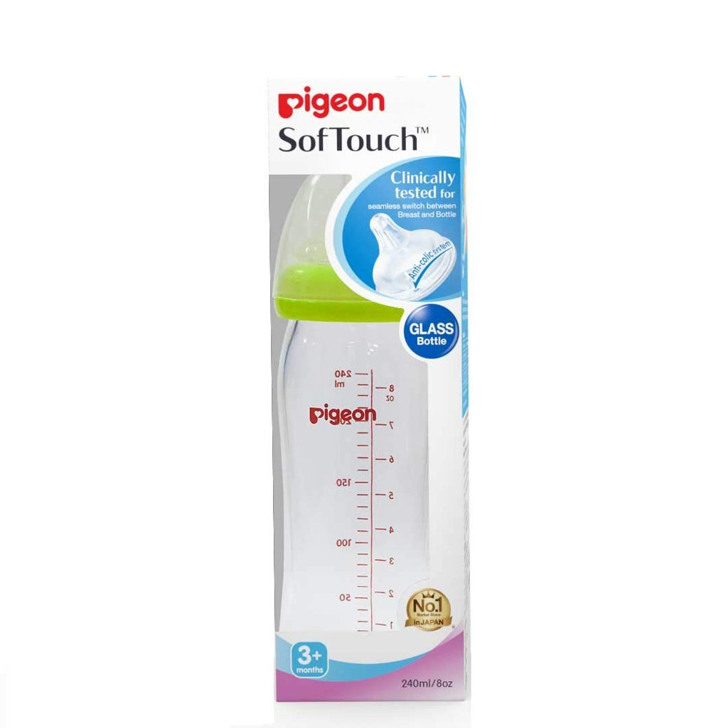 Pigeon Softouch Glass Bottle 3m+