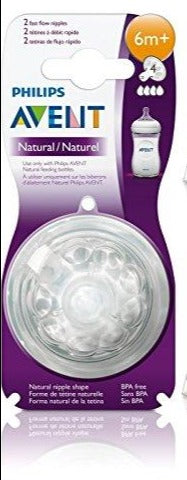 Philips Avent Natural Teat Fast Flow 6m+