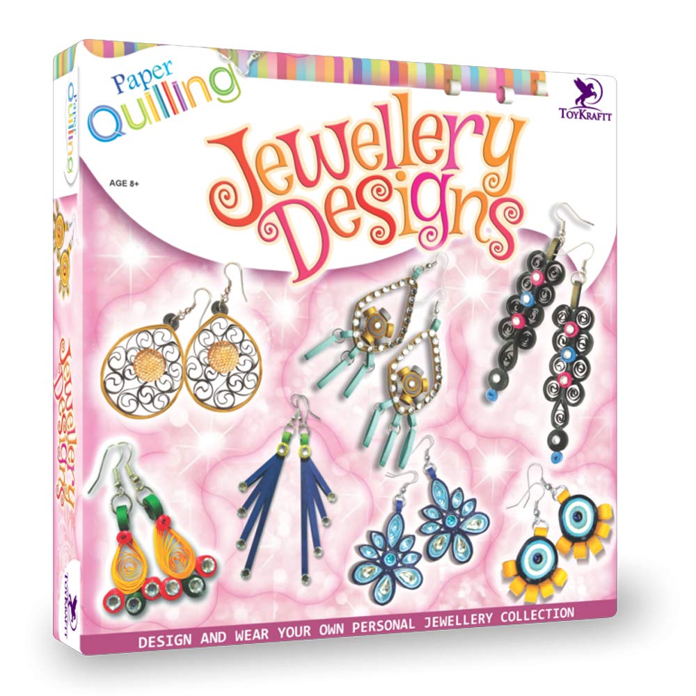 Toy Kraft Paper Quilling Jewellery Designs