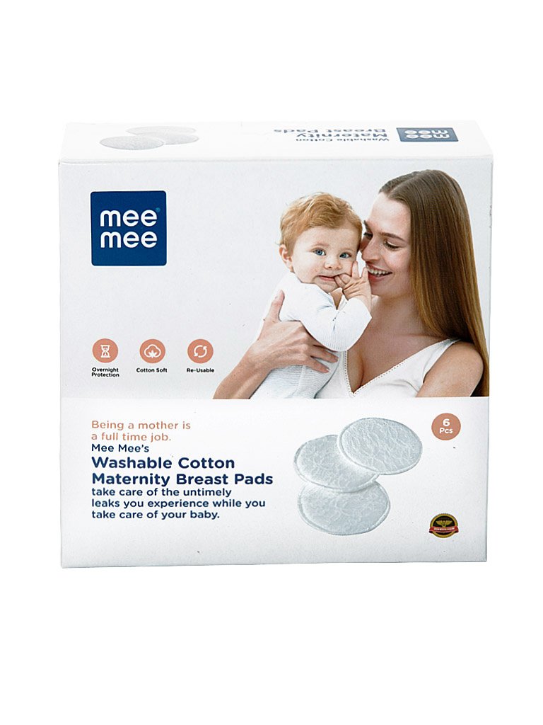Mee Mee Washable Cotton Maternity Breast Pads 6 Pcs