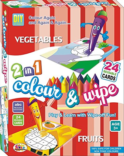 Ekta 2 in 1 Colour & Wipe Vegetables & Fruits