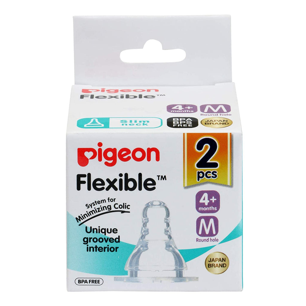 Pigeon Flexible Nipples 4m+ (2Pcs)