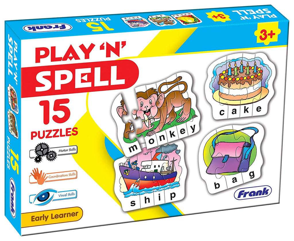 Frank Play 'N' Spell 15 Puzzles