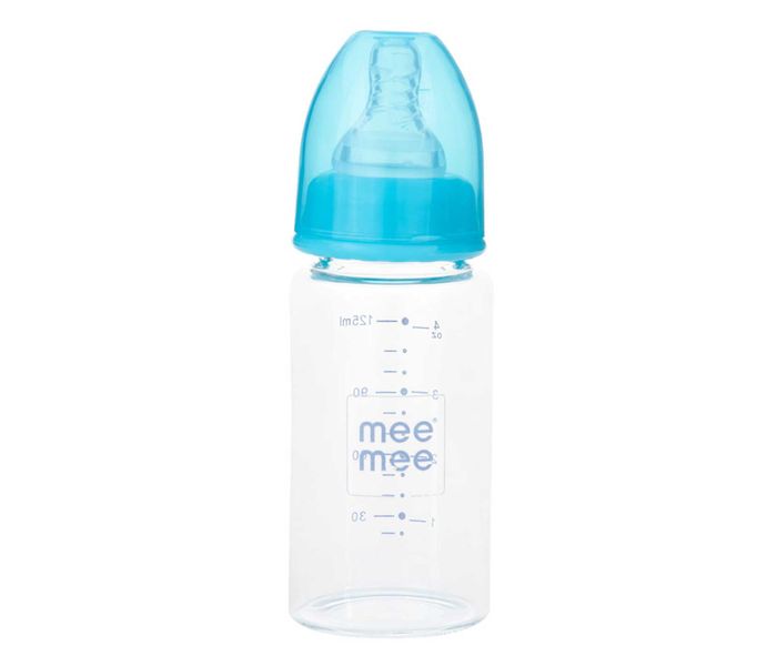 Mee Mee Premium Glass Feeding Bottle 1m+ (120ml)