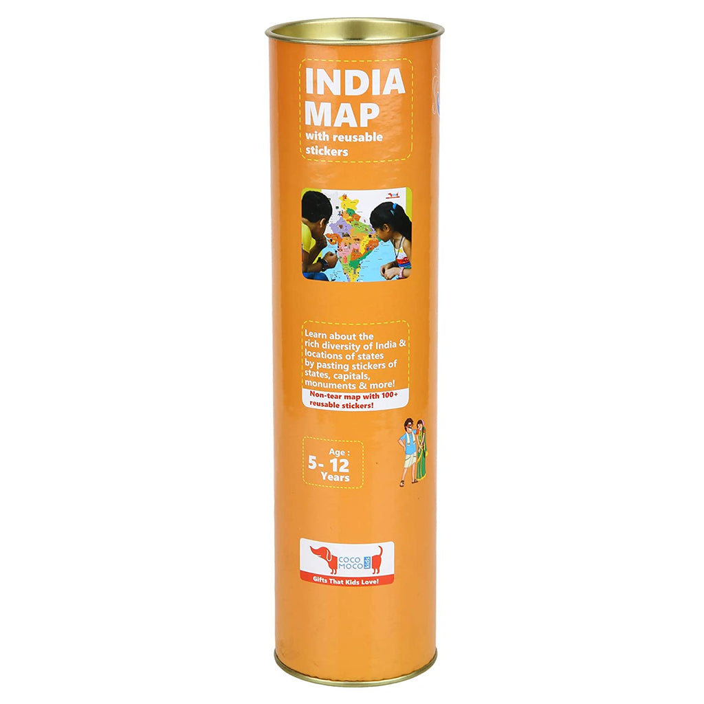 Coco Moco India Map With Stickers
