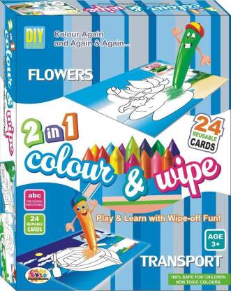 Ekta 2 In 1 Colour & Wipe Flowers