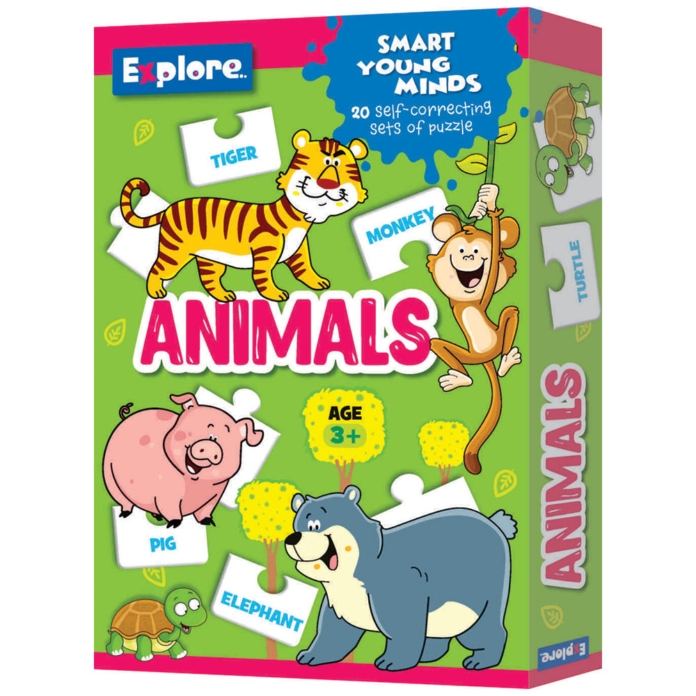 Explore Animals Self Correcting Puzzle