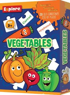 Explore Vegetables Self Correcting Puzzle