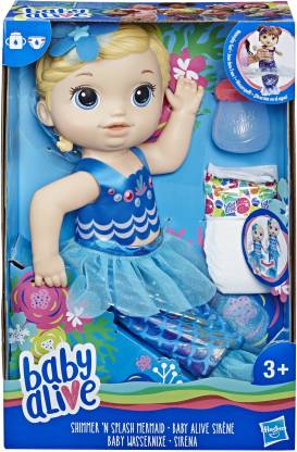 Hasbro Baby Alive Shimmer 'N' Splash Mermaid