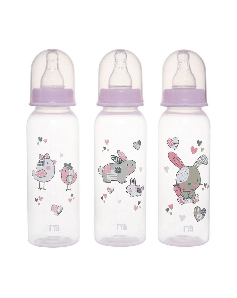 Mothercare 3 Standard Baby Bottles 0m+ (260ml)
